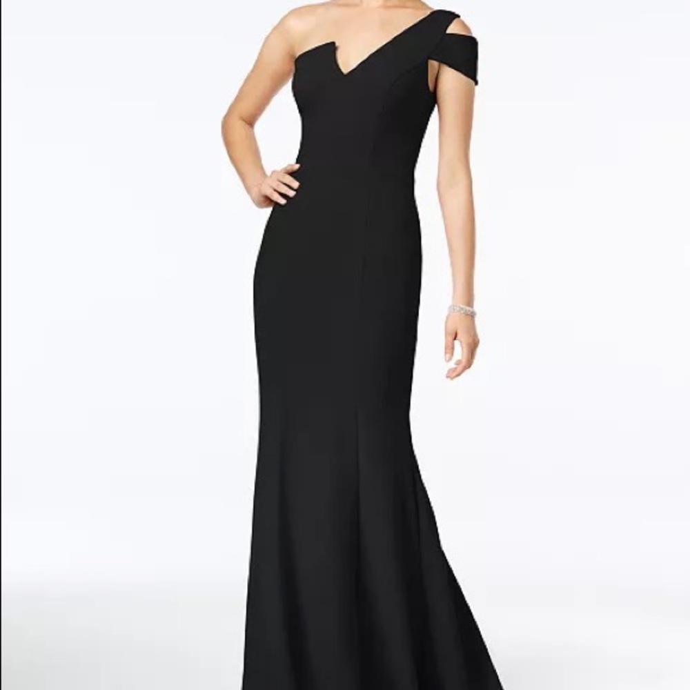One-Shoulder A-Line Gown
